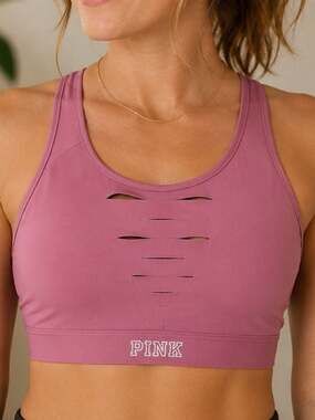 PINK Victoria’s Secret Ultimate Unlined Sports Bra Pink Size S-DD